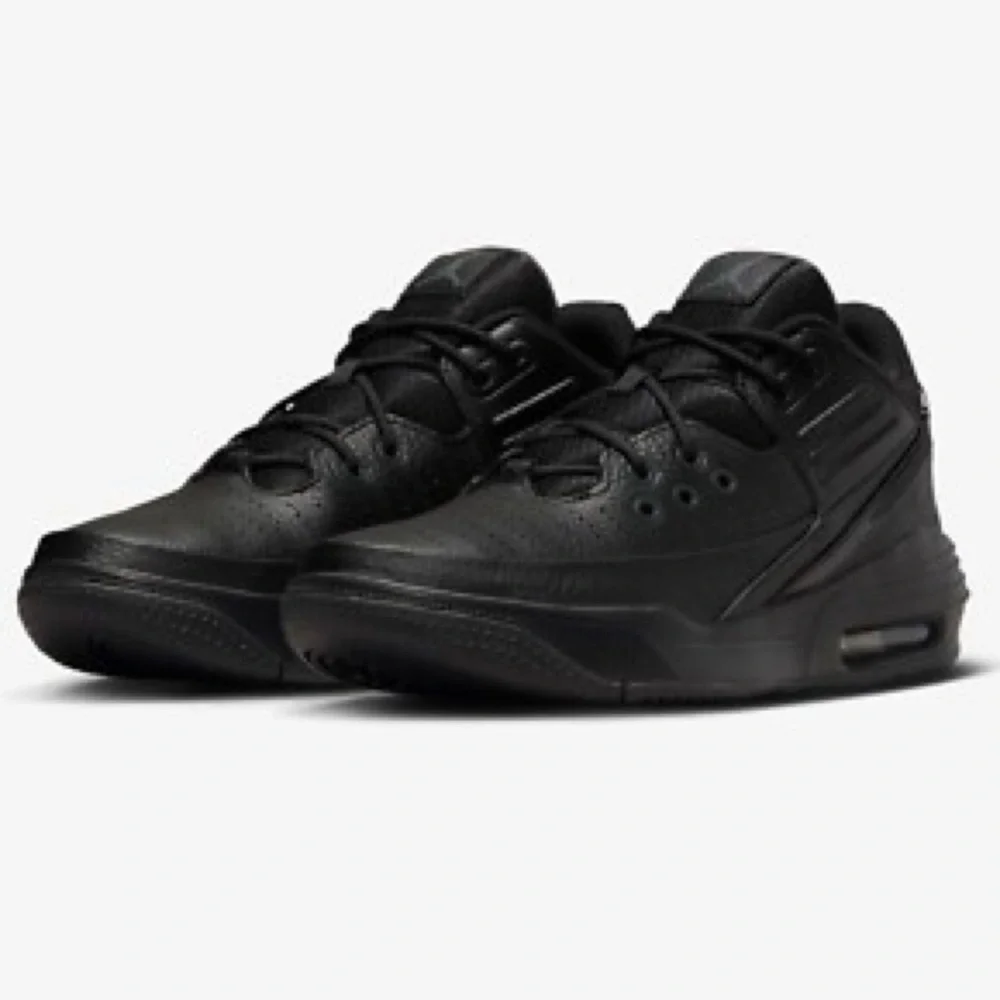 Nike Jordan Max Aura 5 (GS) Black Anthracite Youth Kids Leather Sneakers